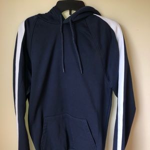 DIVEDED Navy hoodie.